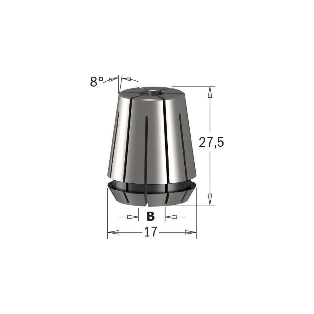 Collet ER16 04mm - Mynd 3