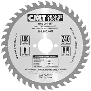 Sagarblað 180x30 Z40 Fine Cut CMT
