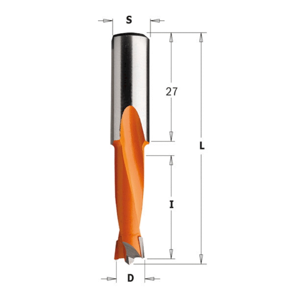 Dowel Drill D=6x57,5mm S=10 LH
