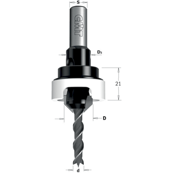 CMT úrsnari 45° 3mm  8leggur