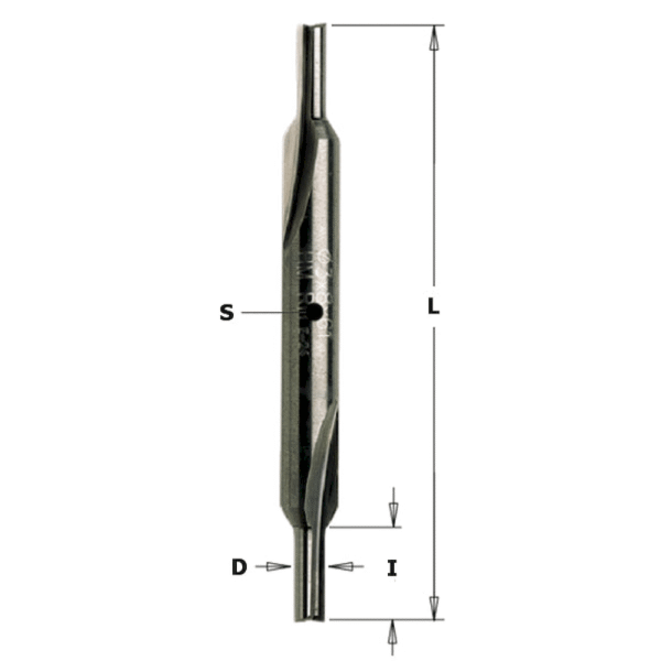 Fræsitönn S=6mm 3mm tvöföld