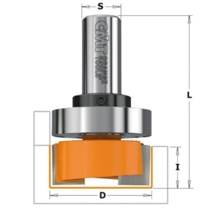Fræsitönn með legu 1/4" 12,7mm