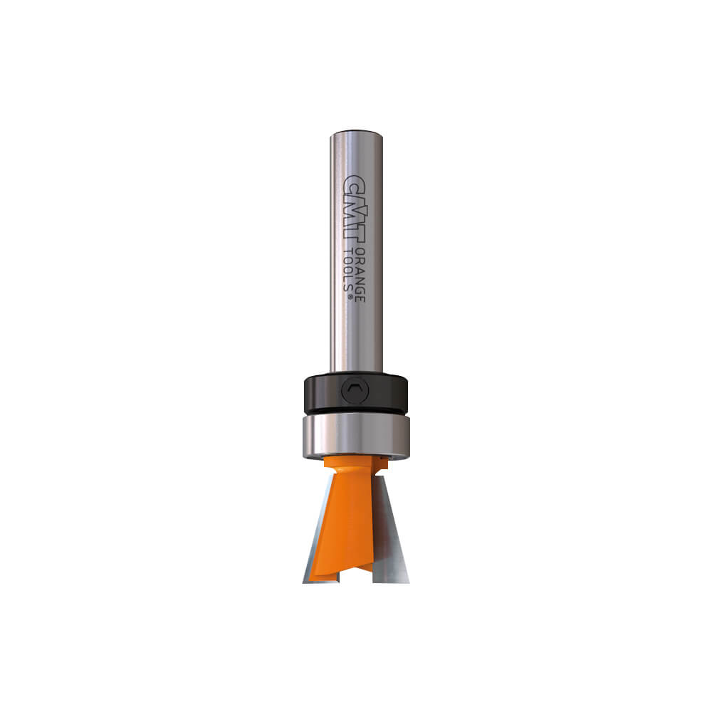 HWM DOVETAIL ROUTER BIT W/BEARING 14° S
