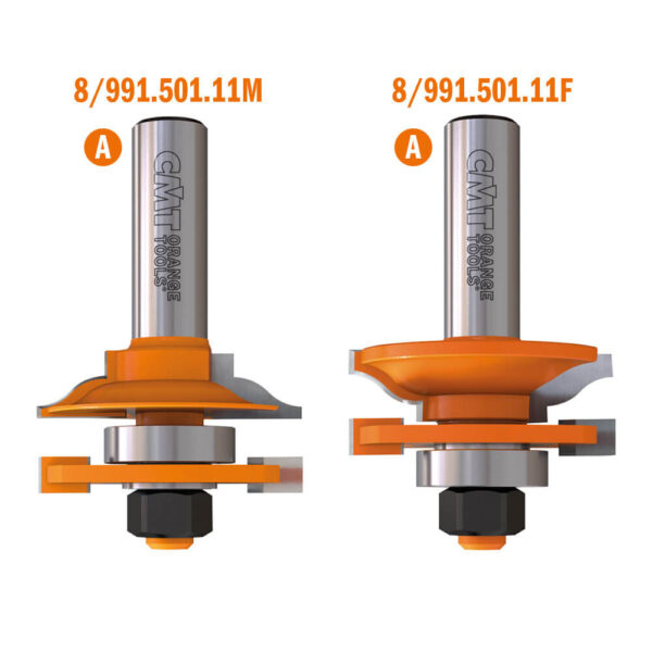 CMT fræsisett Rail & stile 8mm