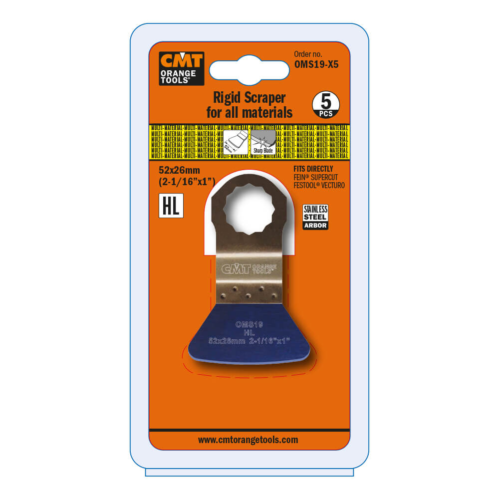52mm Rigid Scraper for all materials