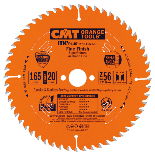 Sagarblað 80x10 Z36 Fine finish CMT