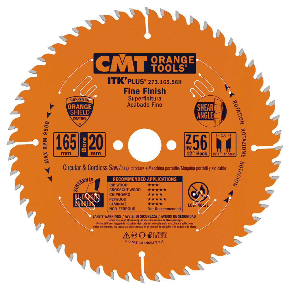 Sagarblað 80x10 Z36 Fine finish CMT