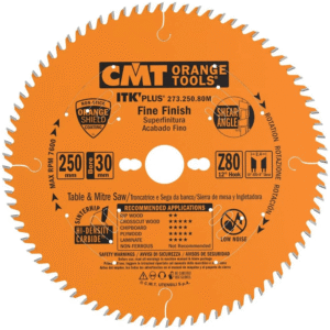 Sagarblað 250x30 Z80 Fine finish CMT